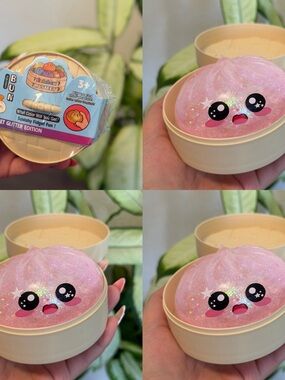 Random color  Glitter Squishy Slime Bun 1pc